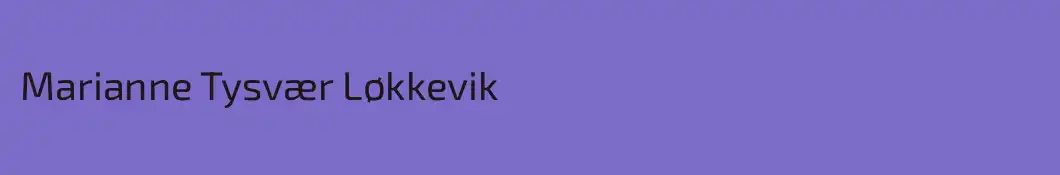 Marianne Tysvær Løkkevik